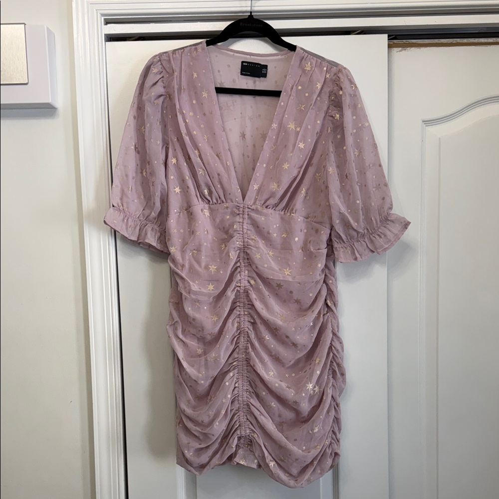 ASOS Starry Lavender Mini Dress